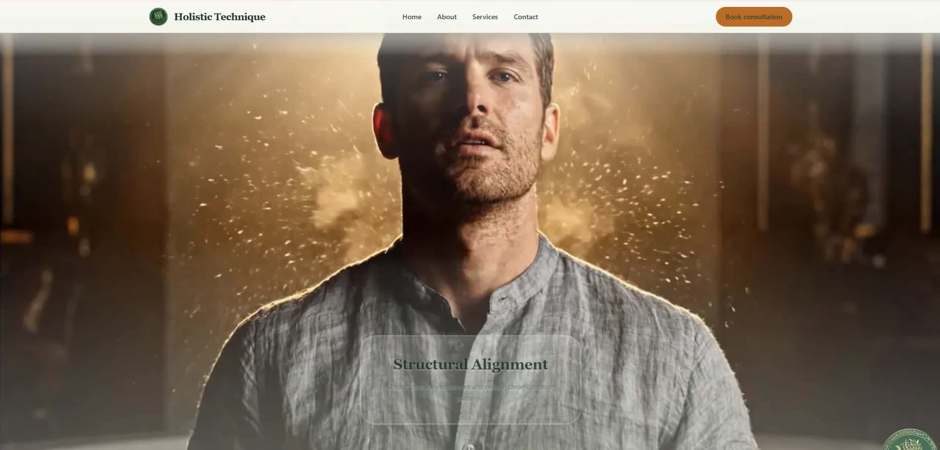Holistic Technique — Calm Wellness Presence website preview