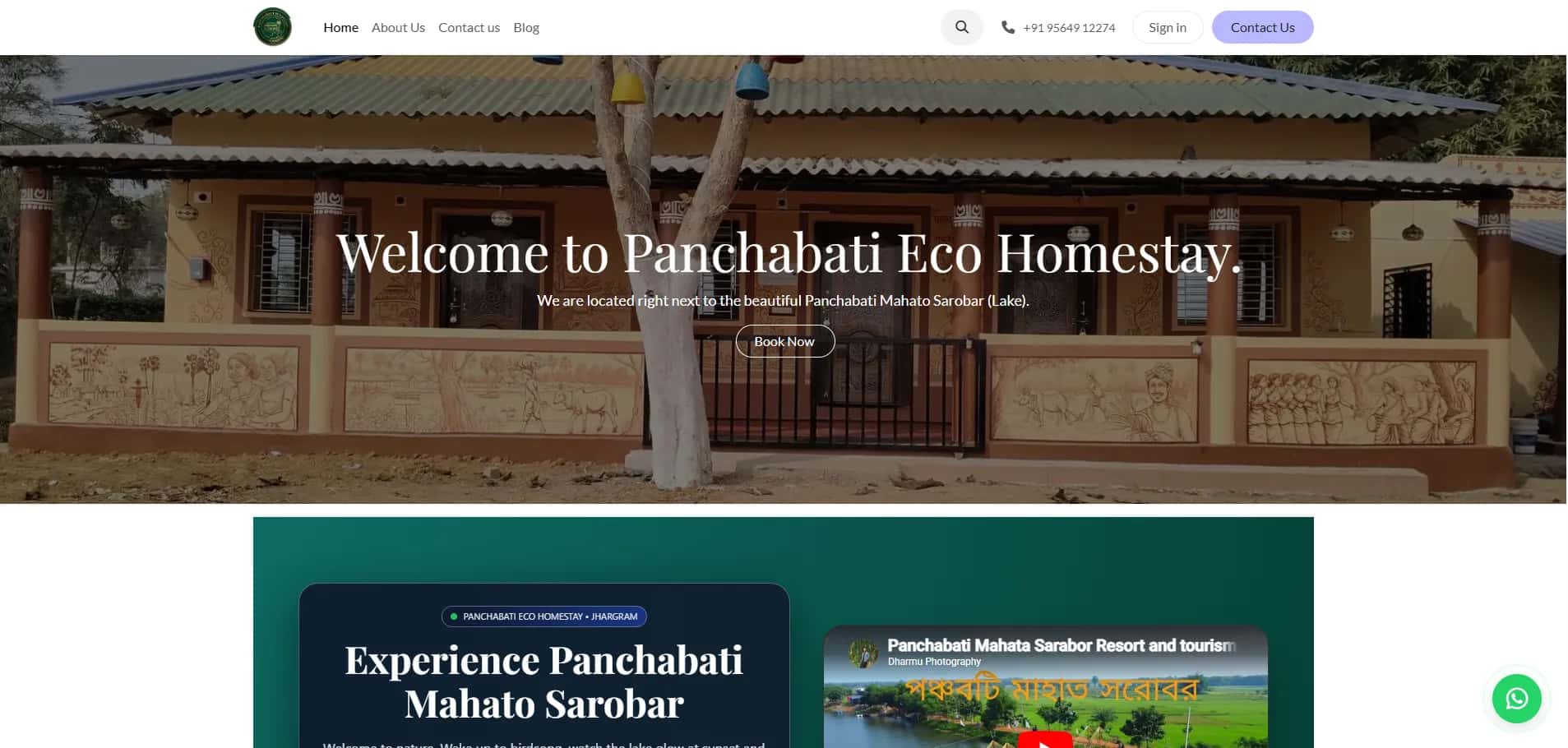 Scaling Eco-Tourism in Jungle Mahal website preview