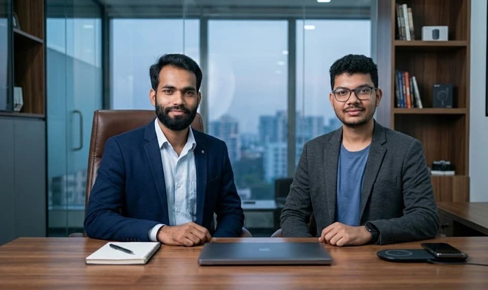 Raktim Ranjit and Debabrata Das — desk collaboration